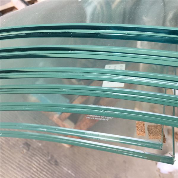 Laminated Curved Glass Architecture Curved Window Glass Customized Thickened 6mm