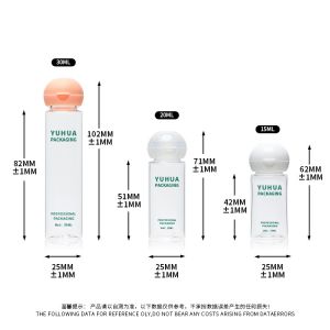 15ml Cylinder Plastic Packaging Bottles Customized Logo Cosmetic Plastic Flip