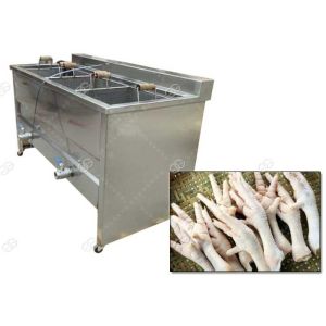 Buy cheap Automatic Chicken Feet Processing Machine / Meat Vegetable Blanching Machine from wholesalers