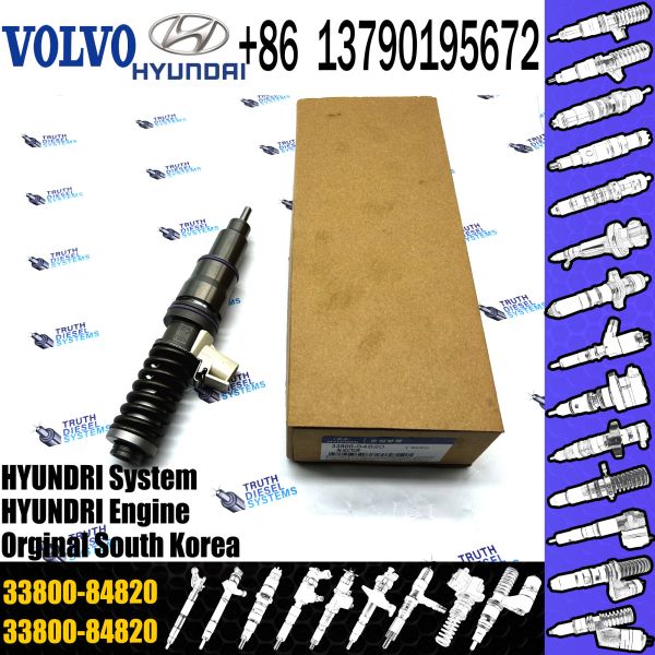 Quality Diesel Injector 33800 84820, 33800-84820, 3380084820, 21306407 BEBE4D19002 for Hyundai D6CC engine for sale