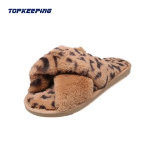 Indoor Flat Heel Womens Fluffy Slides Size EUR36 - 41