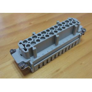 Customized Electronics Injection Molding , 24 Pins Rectangle Female Connector