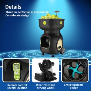 Buy cheap SIBOASI T5 APP Control Mini Shooting Tennis Machine Ball for Training from wholesalers