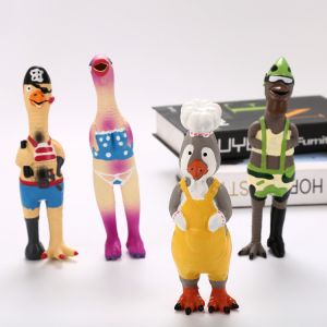 Buy cheap Squeaky Latex Chicken Interactive Rubber Puppy Chew Toys 70g 24X6X6 Cm from wholesalers
