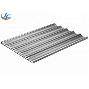 Buy cheap RK Bakeware China Foodservice Mackies 6 Loaf 800X600 Nonstick Uni Lock Aluminium Baguette Baking Tray NSF from wholesalers