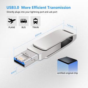 Buy cheap High Quality 3 in 1 Fast Transfer USB Flash Drive with USB 3.0, Type-C and Lightning Connector from wholesalers