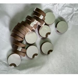 Buy cheap Round Piezo Ceramic Element Sheet Positive and Negative pole in one Side from wholesalers