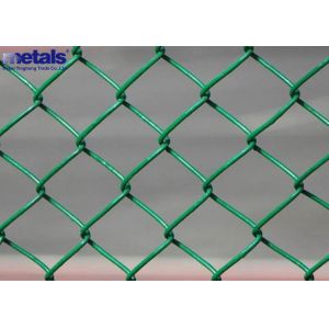 Buy cheap Galvanized PVC Coated Chain Link Mesh Fence 50x50mm Diamond Pattern from wholesalers