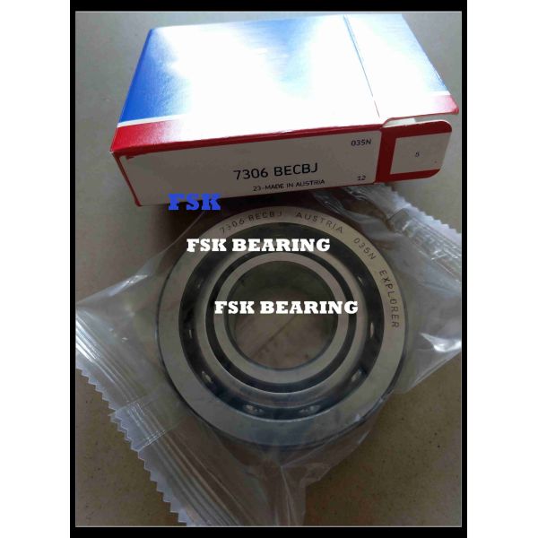 Quality P4 Iron Cage 7306 BECBJ Angular Contact Ball Bearing For Machine Tool for sale