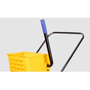 Hotel Cleaning Noiseless 23L Double Mop Bucket Trolley