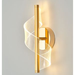 Buy cheap Modern Screw Shape Living Room Backdrop Wall Lamp Designer Personalized Bedside Acrylic Wall Light from wholesalers