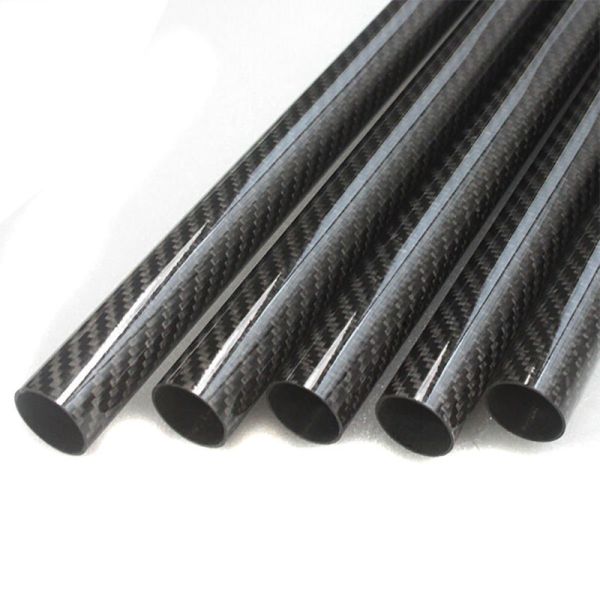 Quality Custom Glossy 180MM Diameter Carbon Fiber Tube 2mm Thickness for sale