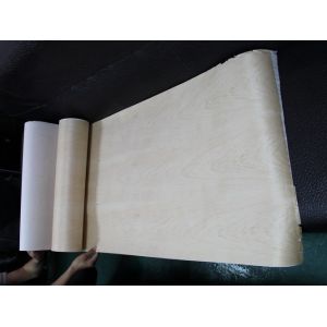 Buy cheap Sliced Natural American Maple Wood Veneer Rolls With Fleece Backed from wholesalers