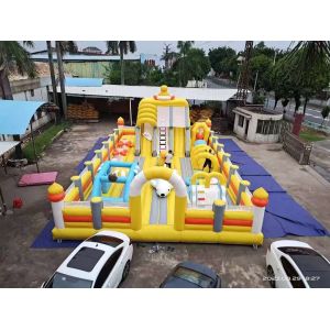 Buy cheap Yellow Duck With Big Slides And Bouncy Jumping Inflatable Castle from wholesalers