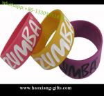 Buy cheap promotional high quality printed  glow in the dark silicone wristband/bracelet from wholesalers