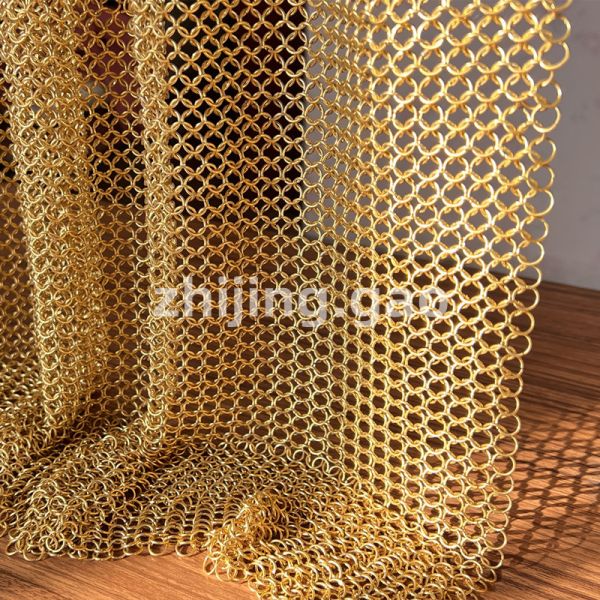 Buy cheap 12mm Copper Chainmail Ring Mesh Easy Installation from wholesalers