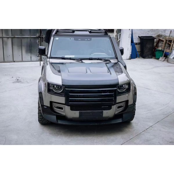 Carbon Fiber Hood for Land Rover Defender Carbon Fiber Material Defender Upgraded SVR Style Cover
