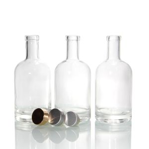 Buy cheap Heavy Base Vodka Bottles Brewing For 750ml Clear Bordeaux Glass Liquor Bottles from wholesalers