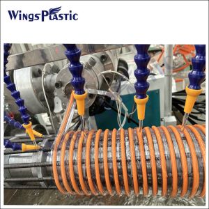 Buy cheap Plastic Pvc Suction Reinforced Spiral Hose Tubing Extrusion Making Machine Production Line from wholesalers