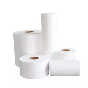 Buy cheap Spunlace Nonwoven Fabric Roll Woodpulp Polyester Material Reusable from wholesalers