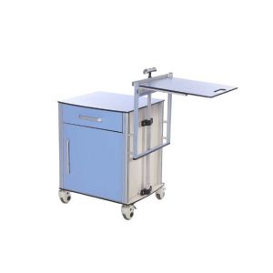 Buy cheap Mute Caster ABS Hospital Bedside Cabinet With Foldable Writing Board from wholesalers