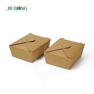 Buy cheap Jiurong Folding Biodegradable Disposable Paper Containers With Lids from wholesalers