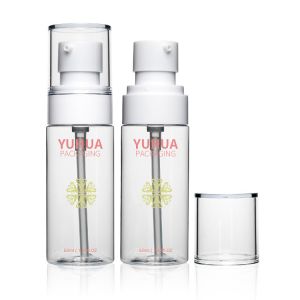 Buy cheap 30ml 40ml 50ml 60ml 70ml PET Plastic Bottles With Besuty Pump from wholesalers