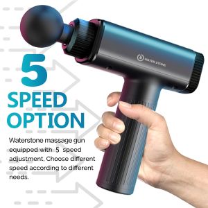 LCD Display 30 Speeds Quiet Fascia Muscle Massage Gun