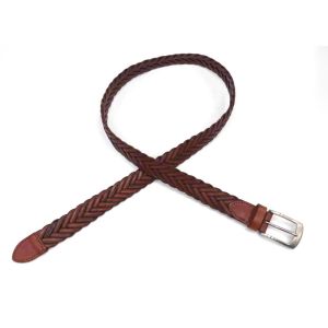 Buy cheap Woven Braided Cowhide Belts For Mens Casual Leather Belt from wholesalers