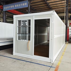 Secure and Stylish Door Options for Folding Container House with EPS Sandwich