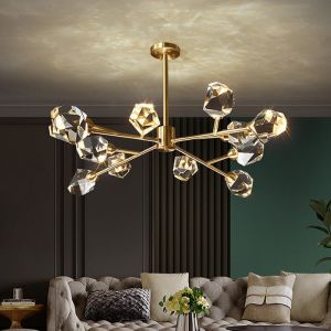 Buy cheap Conical Pure Copper Pendant Chandelier Modern G4 Light Source from wholesalers