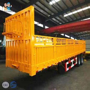 Buy cheap 13T FUWA Skeletal Fencing Dropside Storage Semi Trailer from wholesalers