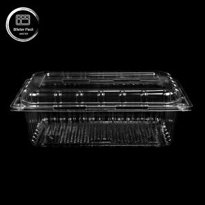 Buy cheap Transparent PET Clamshell Fruit Containers Disposable Plastic Boxes with Lids for Litchi & Grape Packaging from wholesalers