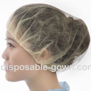 Buy cheap Single Elastic Non Woven Disposable Medical Bouffant Caps from wholesalers