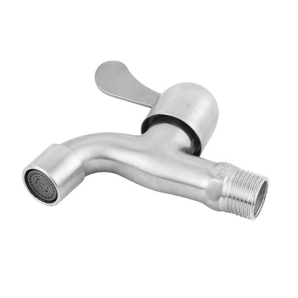 Manual 1/2"X1/2" SS304 Brushed Angle Valve Lead Free Bathroom