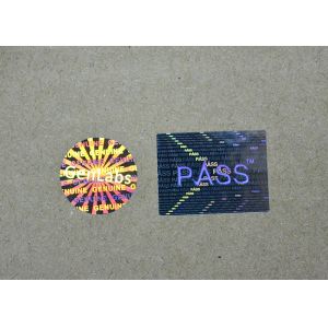 Buy cheap Laser Hologram Printed Holographic Security Stickers / Shiny Sticker Labels Roll from wholesalers