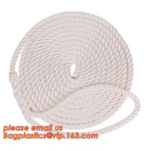 1/2 in. White Twist polyester rope, cheap and quality 3 inch polypropylene