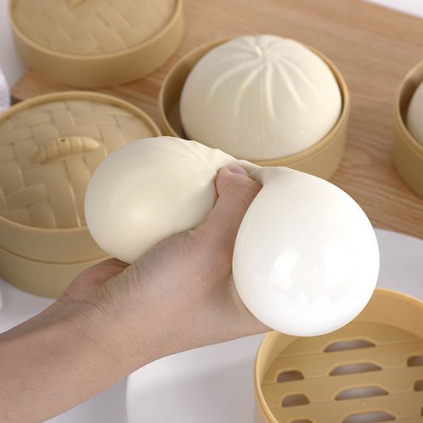 Buy cheap Steamed Stuffed Bun Squeezing Dumpling Stress Ball Fidget Toy from wholesalers