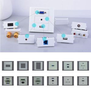 Buy cheap VGA HDMI Audio RCA Faceplate Wall Plate Outlet Terminal Block Socket Panel from wholesalers
