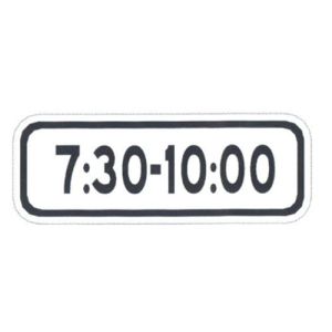 Buy cheap Hot Sale Transportation Facilities Time Auxiliary Sign Rectangle Safety Signs Plate from wholesalers