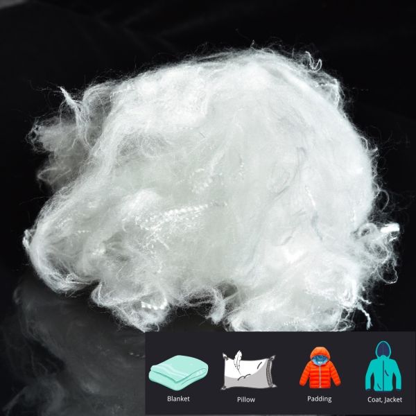 Recycled Stuff Regenerated Polyester Staple Fiber White