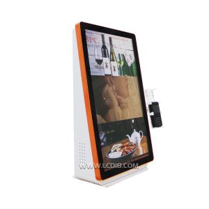 China Self Ordering Kiosk in Restaurant 24 Capacitive Touch All In One Machine with Android System and Orange Color Design on sale