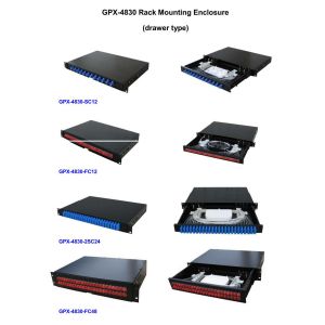 Stable Telecommunication Distribution Box , Splitter Distribution Box 430×300×1U