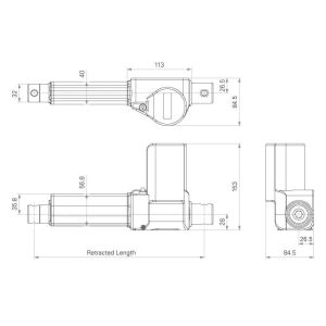 Buy cheap Compact Electric Cylinder 6000N 12V Medical Actuators Synchronized System from wholesalers