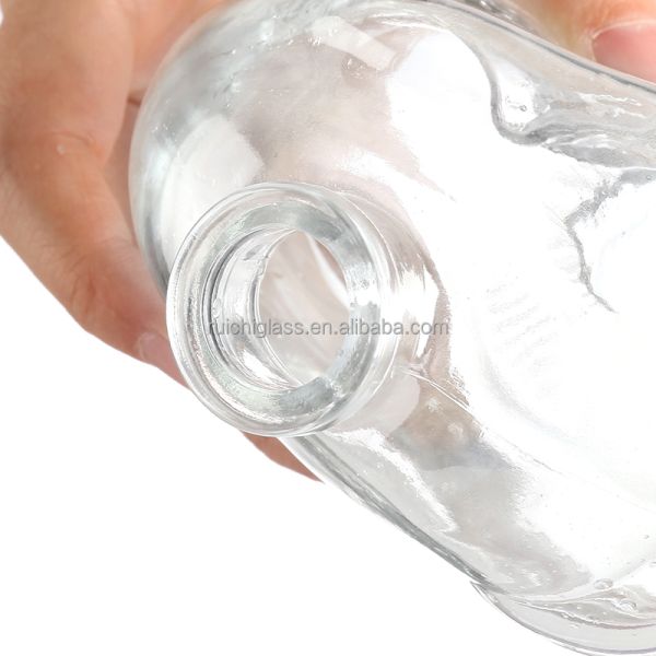 Unique Shaped Whiskey Glass Bottles Customize Sealing Type for Vodka and More Storage