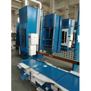 Buy cheap Full Automatic Glass Sandblasting Machine Horizontal Glass Washing Machine with 5 Guns from wholesalers