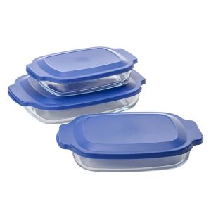 Buy cheap Borosilicate Glass Bakeware with PP Lid 1000ml to 3600ml product