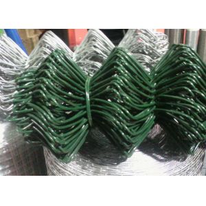 Garden Protect Plastic Wire Mesh / Chain Link Fence PVC Coated Low Carton Steel
