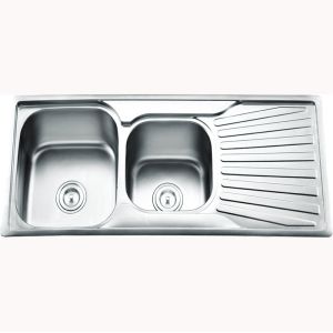 Buy cheap OEM Double Bowl 18 Gauge Undermount Sink With Optional Overflow from wholesalers