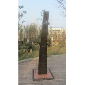 Buy cheap Strong All Weather Brown Shower With PE Rattan , Steel frame from wholesalers